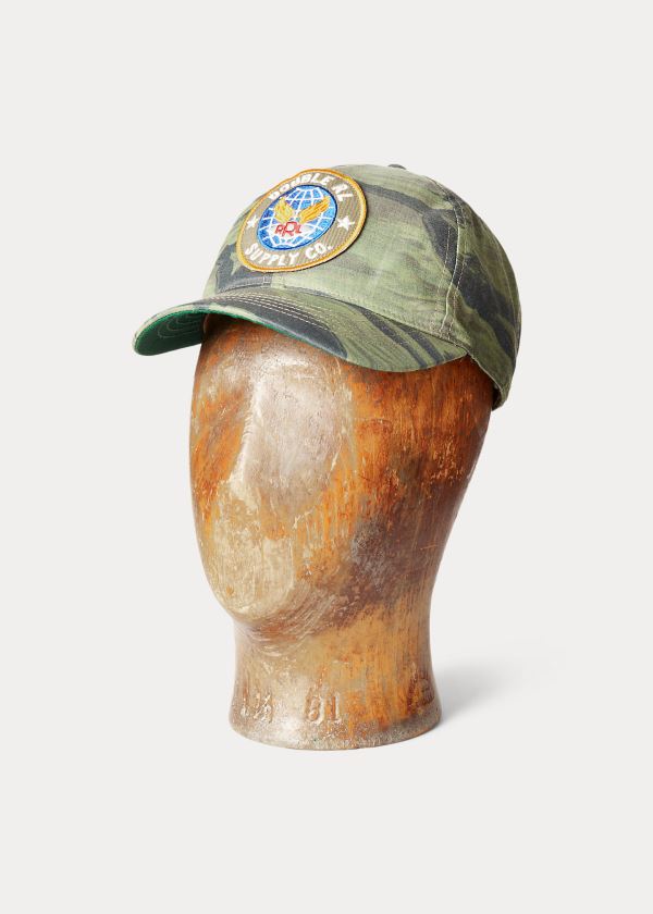 Men's Ralph Lauren Camouflage Caps | 490253KSR